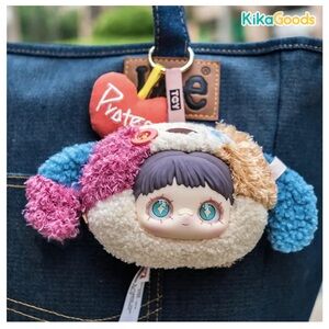 Plush Keychain with Multicolor Design